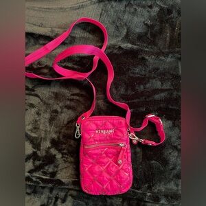MZ Wallace Fuchsia Quilted Crossbody Bag